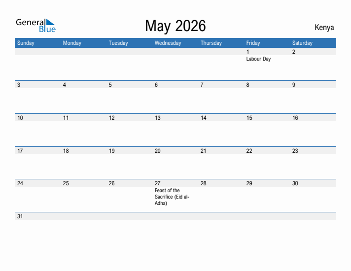 Fillable May 2026 Calendar