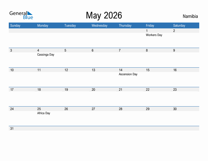 Fillable May 2026 Calendar