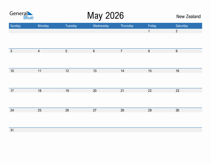 Fillable May 2026 Calendar