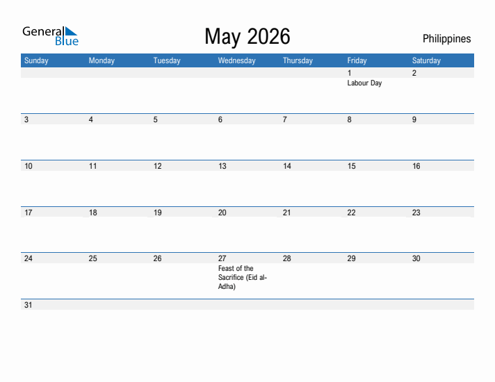 Fillable May 2026 Calendar