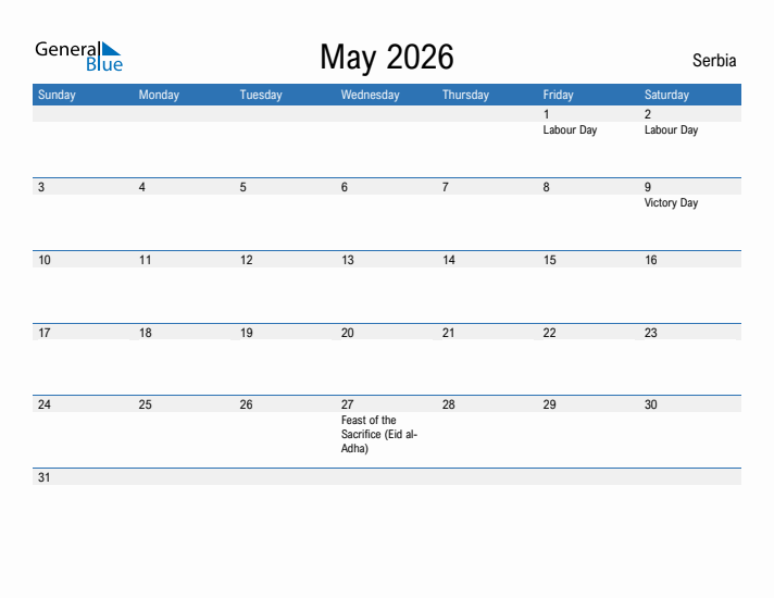 Fillable May 2026 Calendar