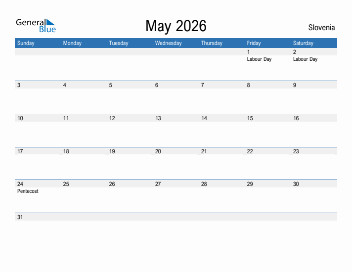 Fillable May 2026 Calendar