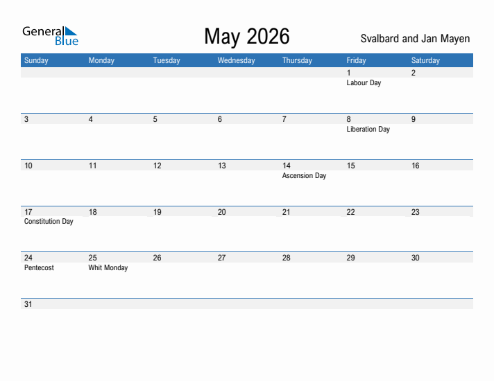 Fillable May 2026 Calendar