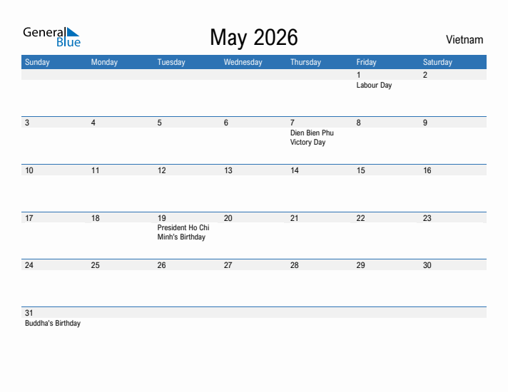 Fillable May 2026 Calendar