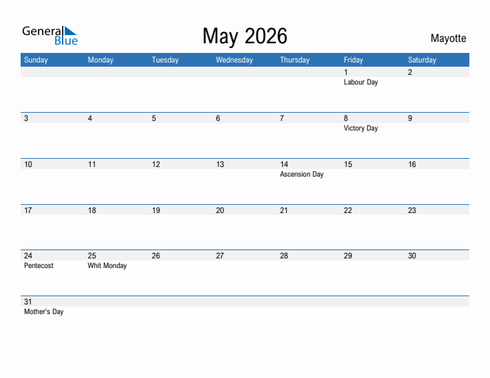 Fillable May 2026 Calendar