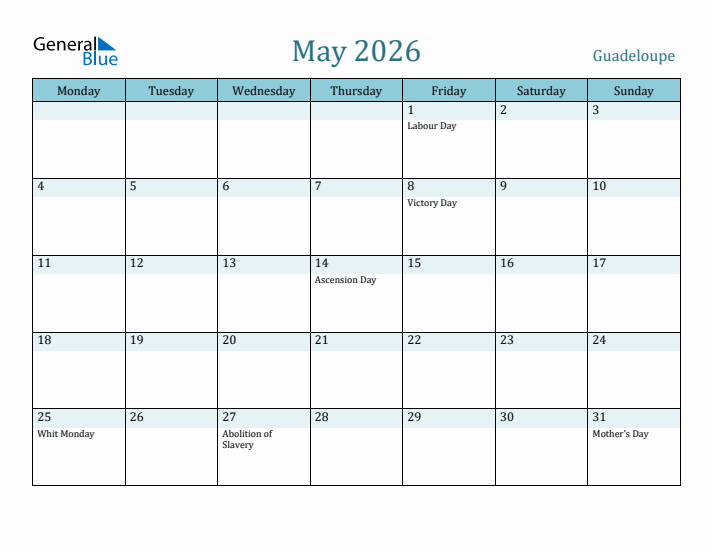 May 2026 Calendar with Holidays