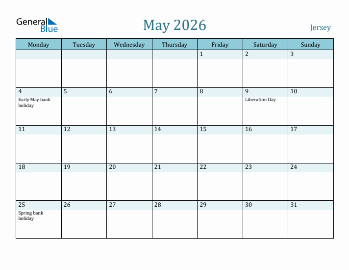 May 2026 Calendar with Holidays