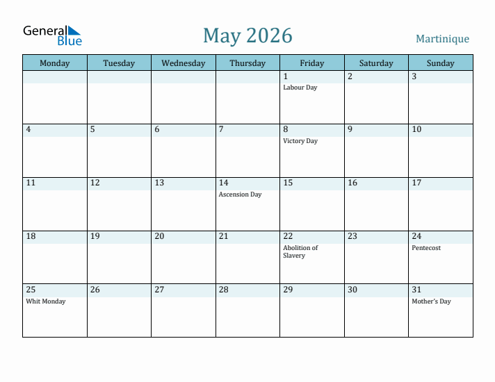 May 2026 Calendar with Holidays