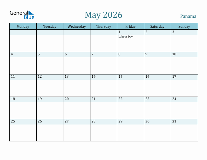 May 2026 Calendar with Holidays