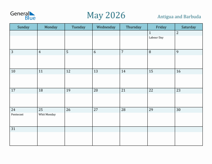 May 2026 Calendar with Holidays