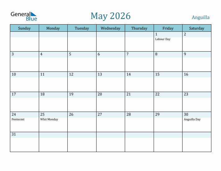 May 2026 Calendar with Holidays