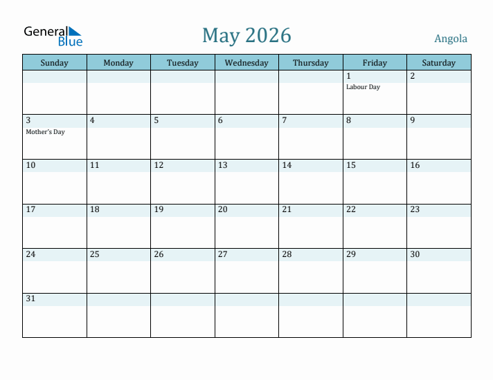 May 2026 Calendar with Holidays