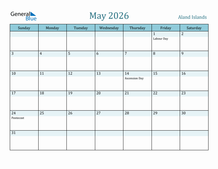 May 2026 Calendar with Holidays