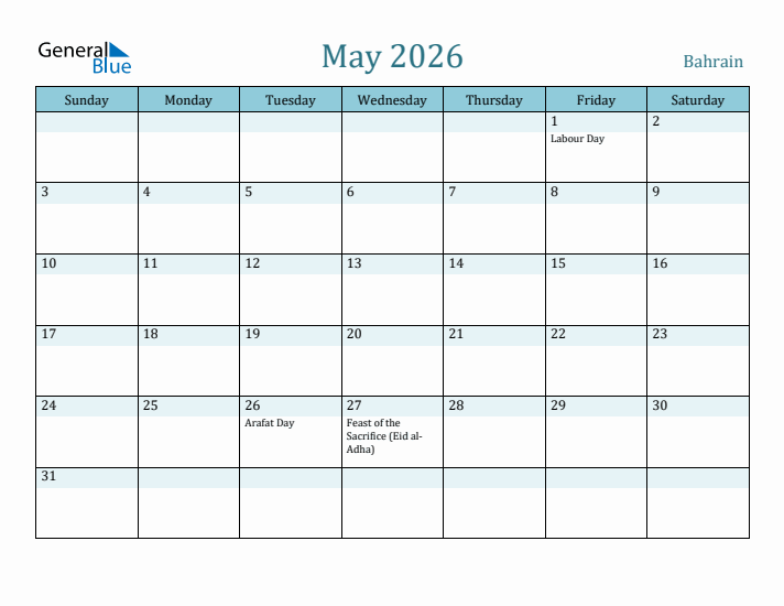 May 2026 Calendar with Holidays