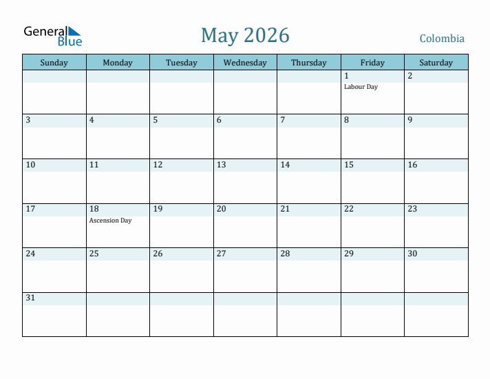 May 2026 Calendar with Holidays