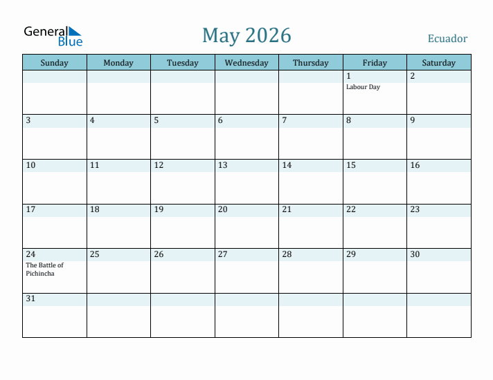 May 2026 Calendar with Holidays