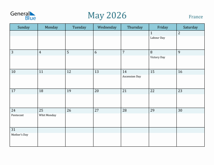 May 2026 Calendar with Holidays