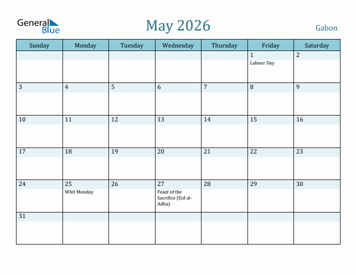 May 2026 Calendar with Holidays