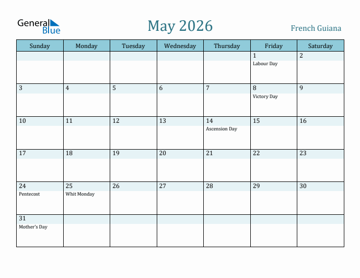 May 2026 Calendar with Holidays