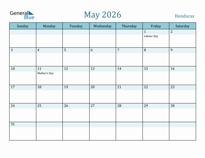 May 2026 Calendar with Holidays