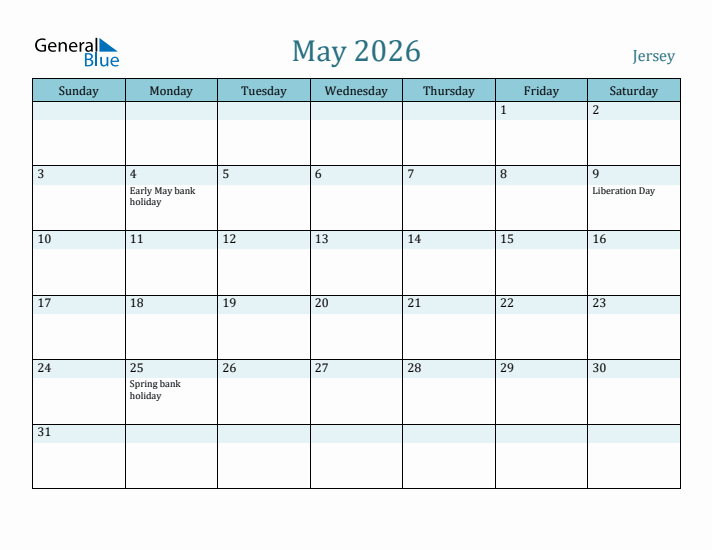 May 2026 Calendar with Holidays