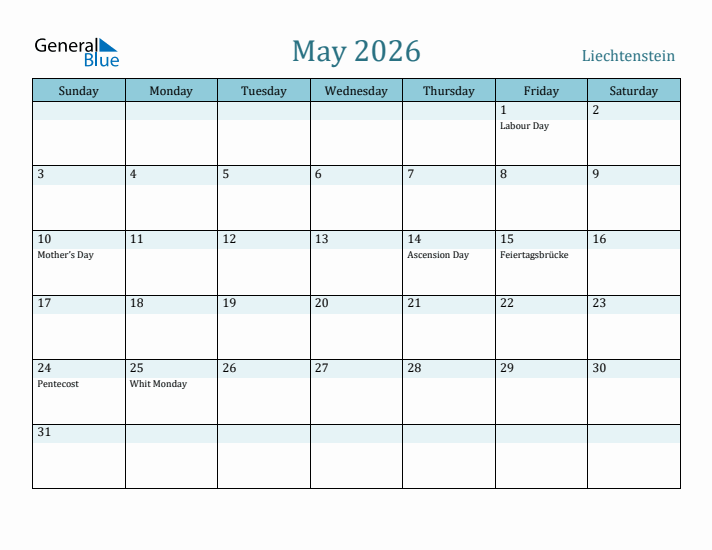 May 2026 Calendar with Holidays