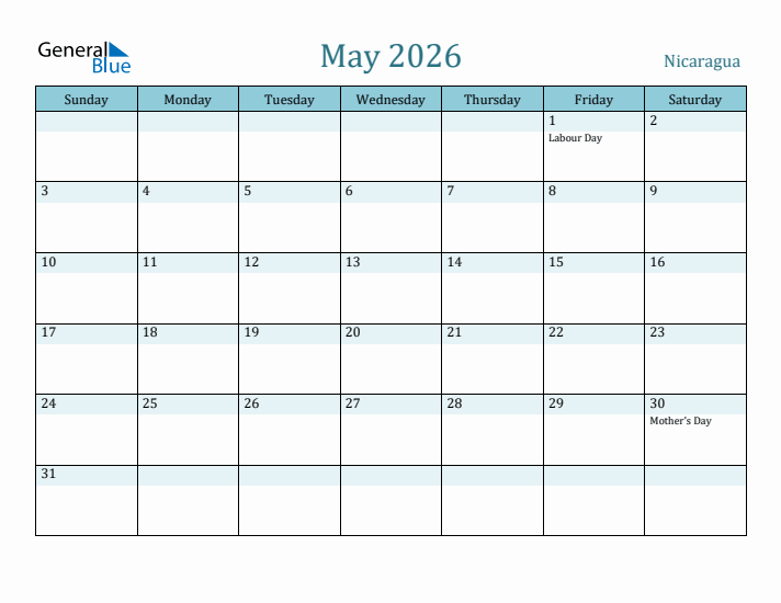 May 2026 Calendar with Holidays