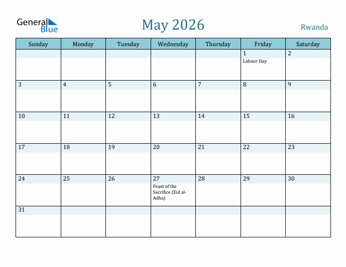 May 2026 Calendar with Holidays