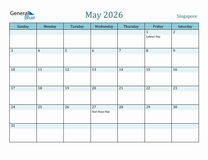 May 2026 Calendar with Holidays