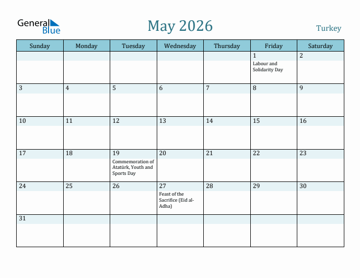 May 2026 Calendar with Holidays