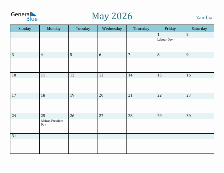 May 2026 Calendar with Holidays