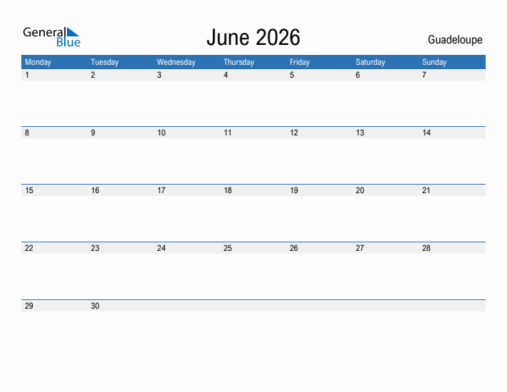 Fillable June 2026 Calendar