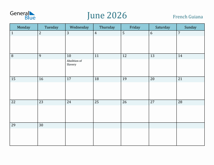 June 2026 Calendar with Holidays