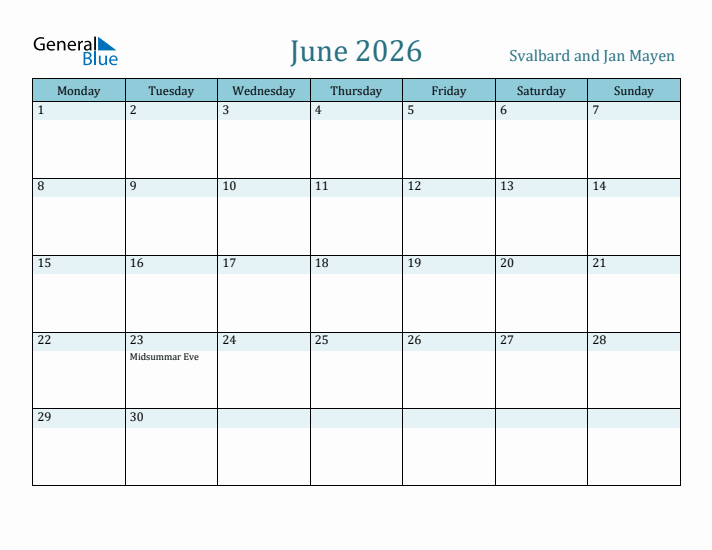 June 2026 Calendar with Holidays