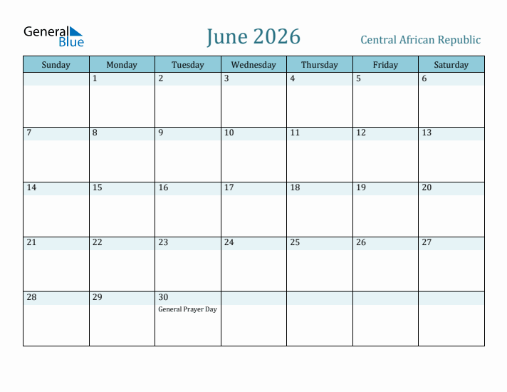 June 2026 Calendar with Holidays