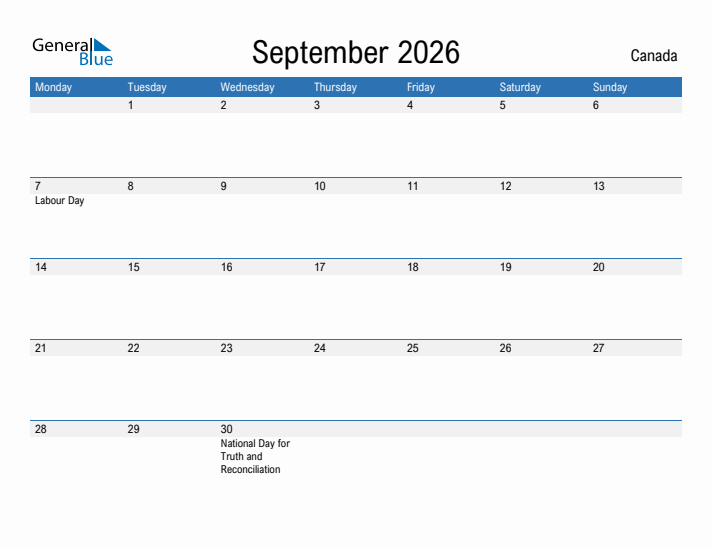 Fillable September 2026 Calendar