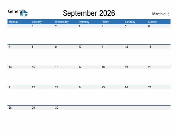 Fillable September 2026 Calendar