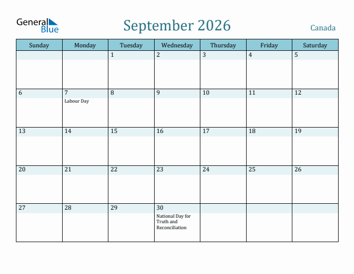 September 2026 Calendar with Holidays