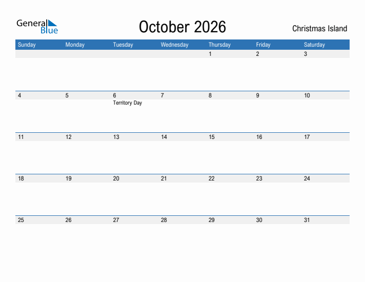 Fillable October 2026 Calendar