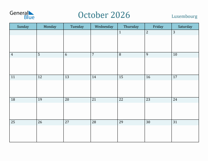 October 2026 Calendar with Holidays