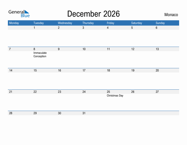 Fillable December 2026 Calendar