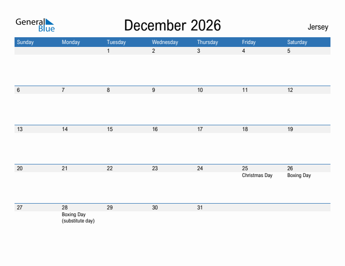 Fillable December 2026 Calendar