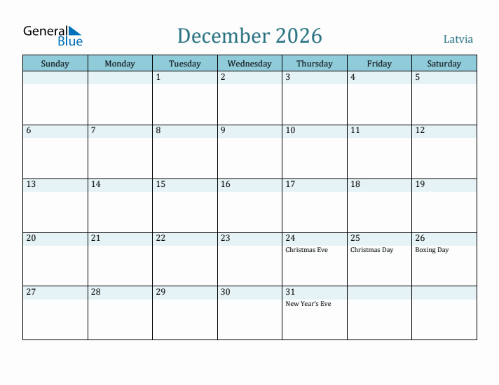 December 2026 Calendar with Holidays