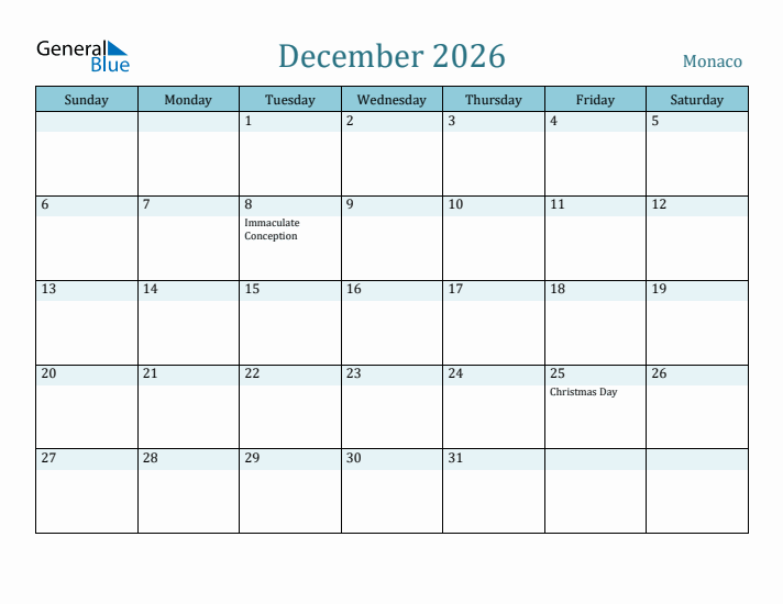 December 2026 Calendar with Holidays