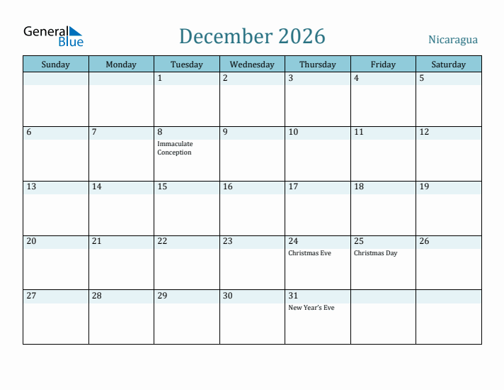 December 2026 Calendar with Holidays