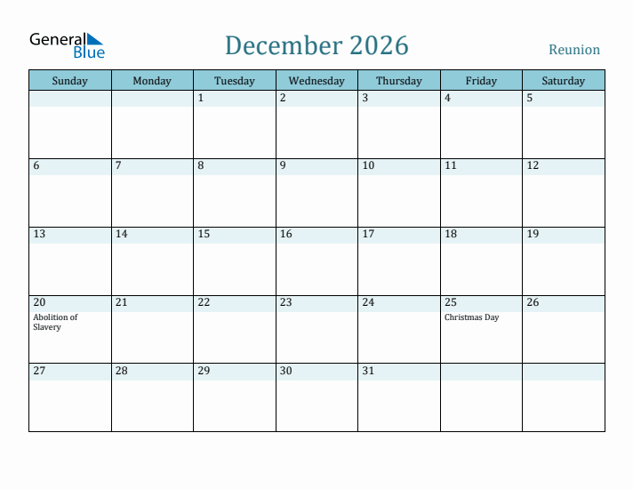 December 2026 Calendar with Holidays