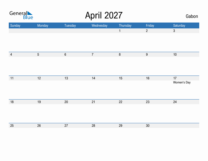 Fillable April 2027 Calendar