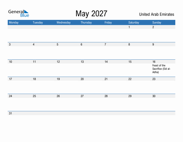 Fillable May 2027 Calendar