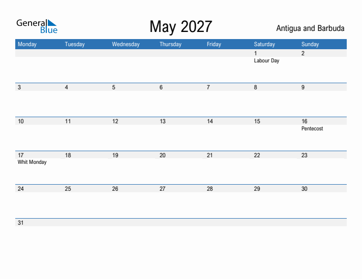 Fillable May 2027 Calendar