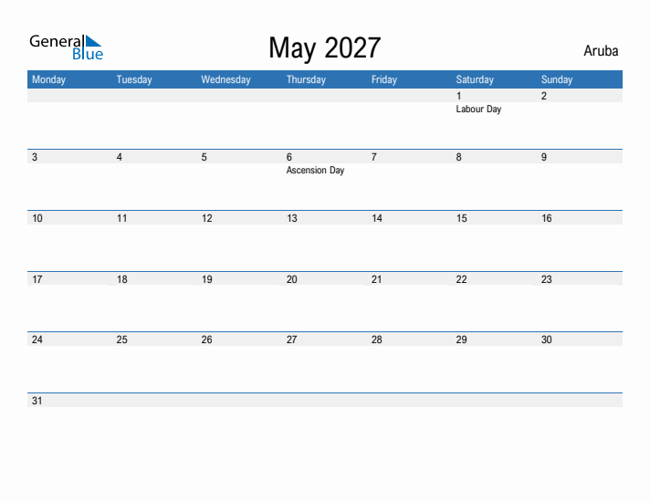 Fillable May 2027 Calendar